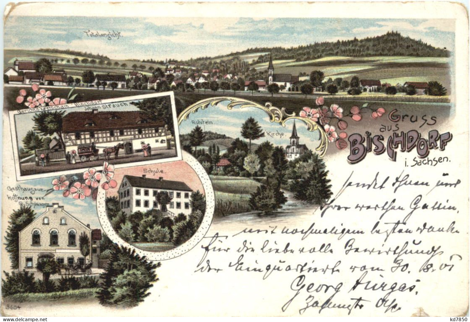 Gruß Aus Bischdorf In Sachsen - Litho - Goerlitz