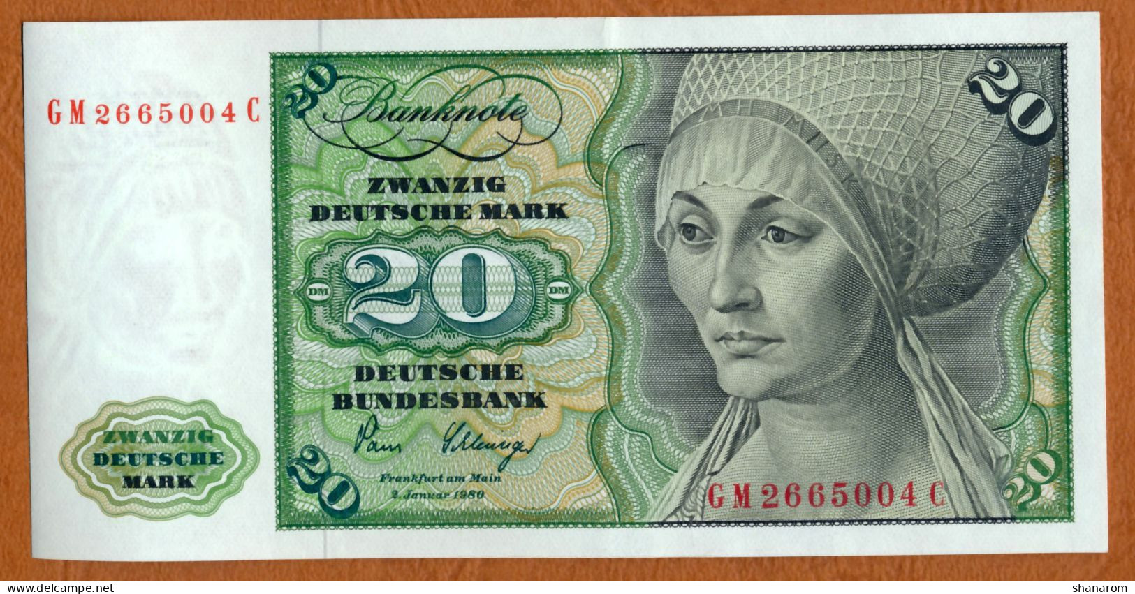1980 // ALLEMAGNE // DEUTSCHE BUNDESBANK // ZWANZIG DEUTSCHEMARK // XF-SUP - 20 Deutsche Mark