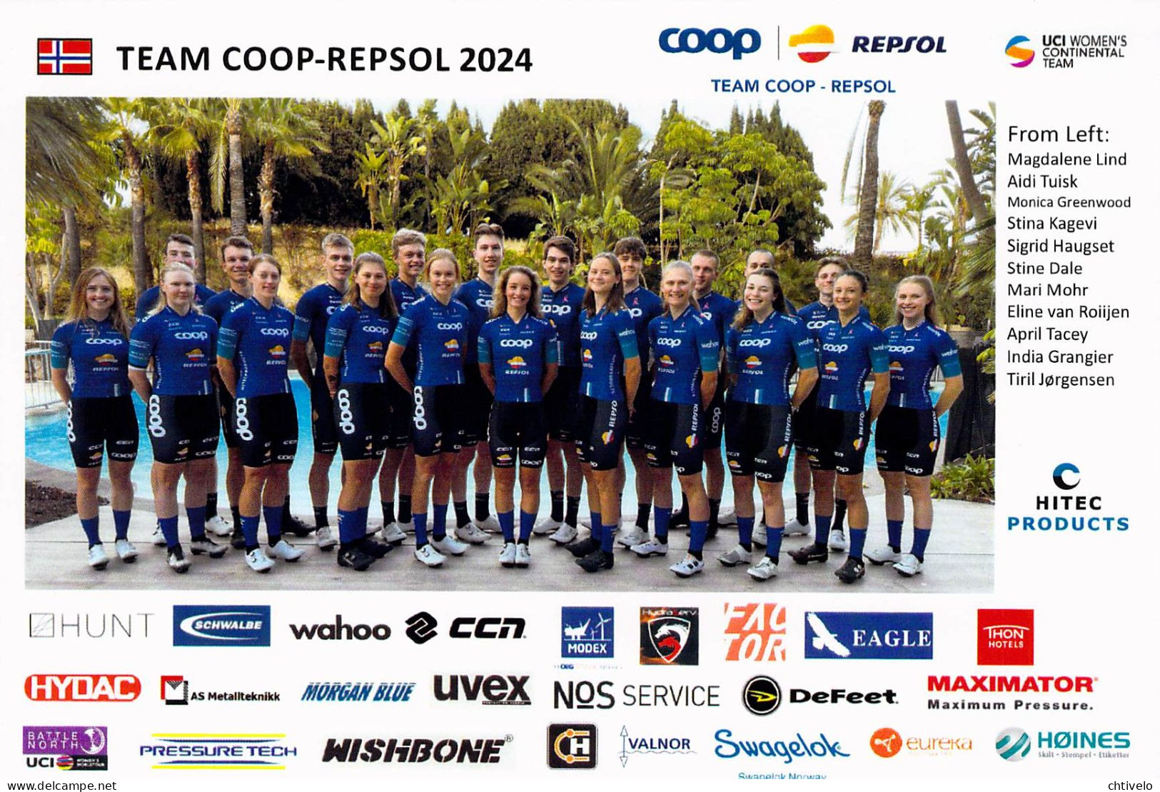 Cyclisme, Groupe Coop-Repsol, Hommes Et Femmes, 2024 - Radsport