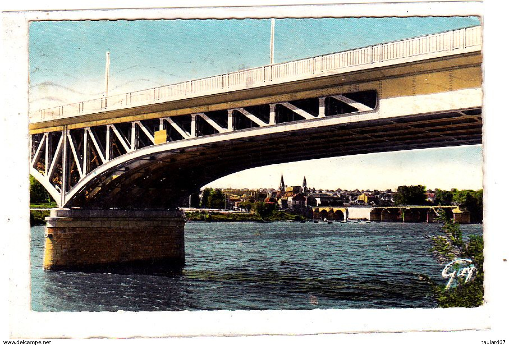 Poissy Depuis Le Nouveau Pont Vue Sur La Seine Et Sur La Ville - Poissy