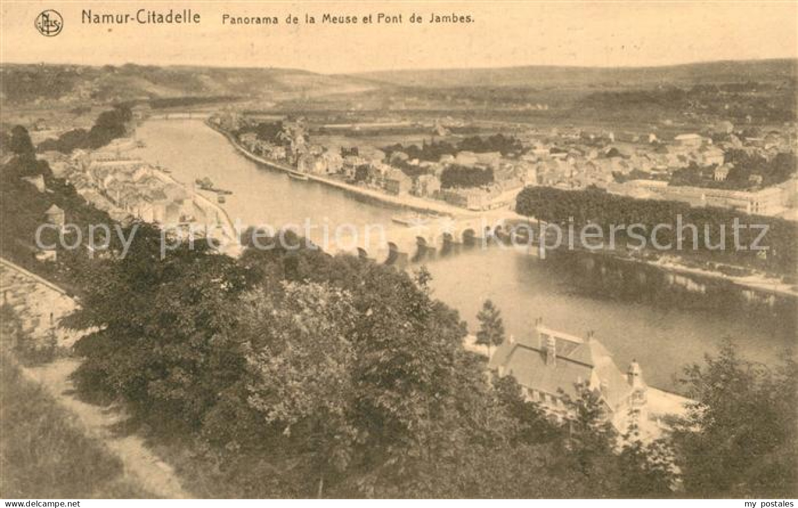 73335823 Namur Wallonie Fliegeraufnahme Meuse Et Pont De Jambes Namur Wallonie - Namur