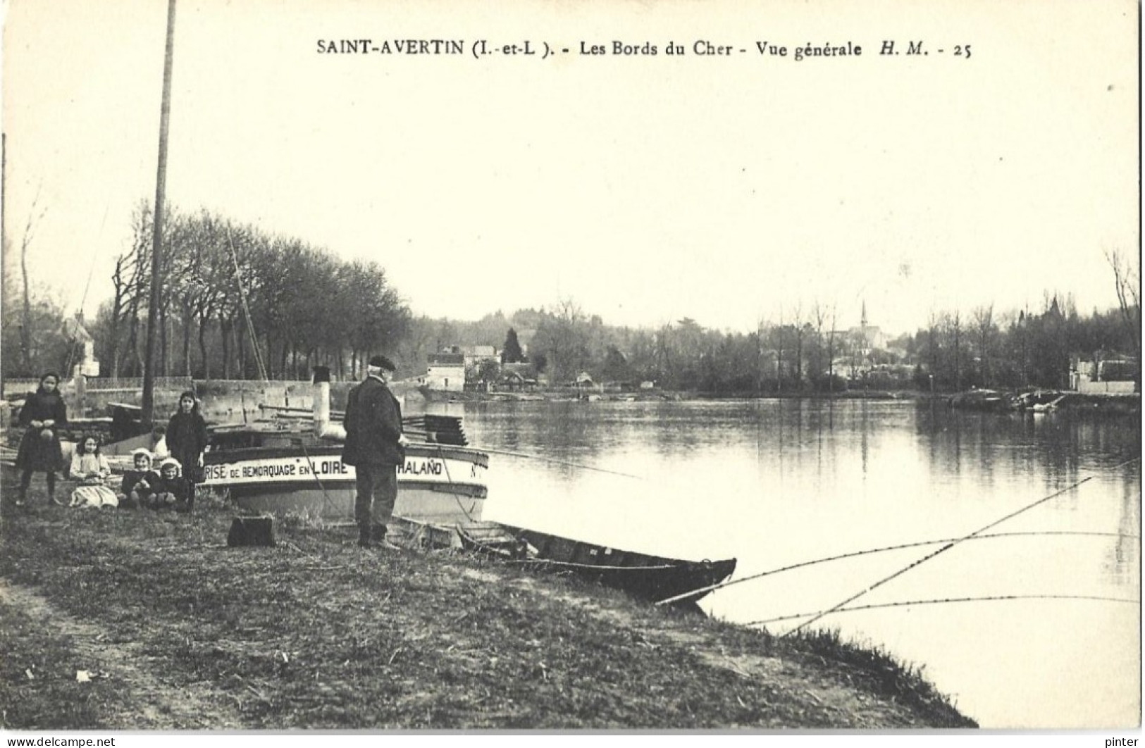 SAINT AVERTIN - Les Bords Du Cher - Vue Générale - PENICHE - Pêcheur - Saint-Avertin
