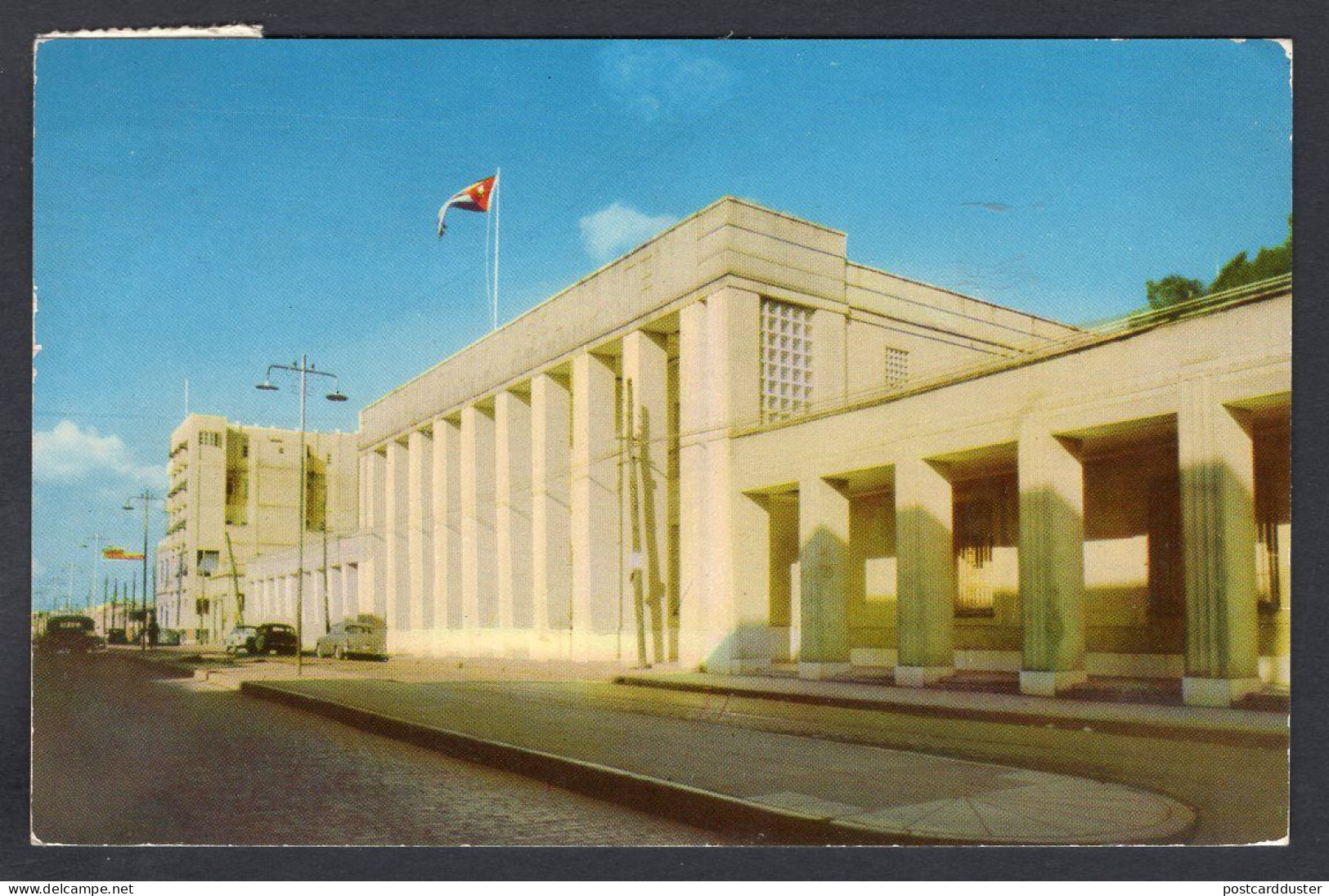 CUBA 1956 Two Values On Postcard From Camaguey To Canada (p2571) - Brieven En Documenten