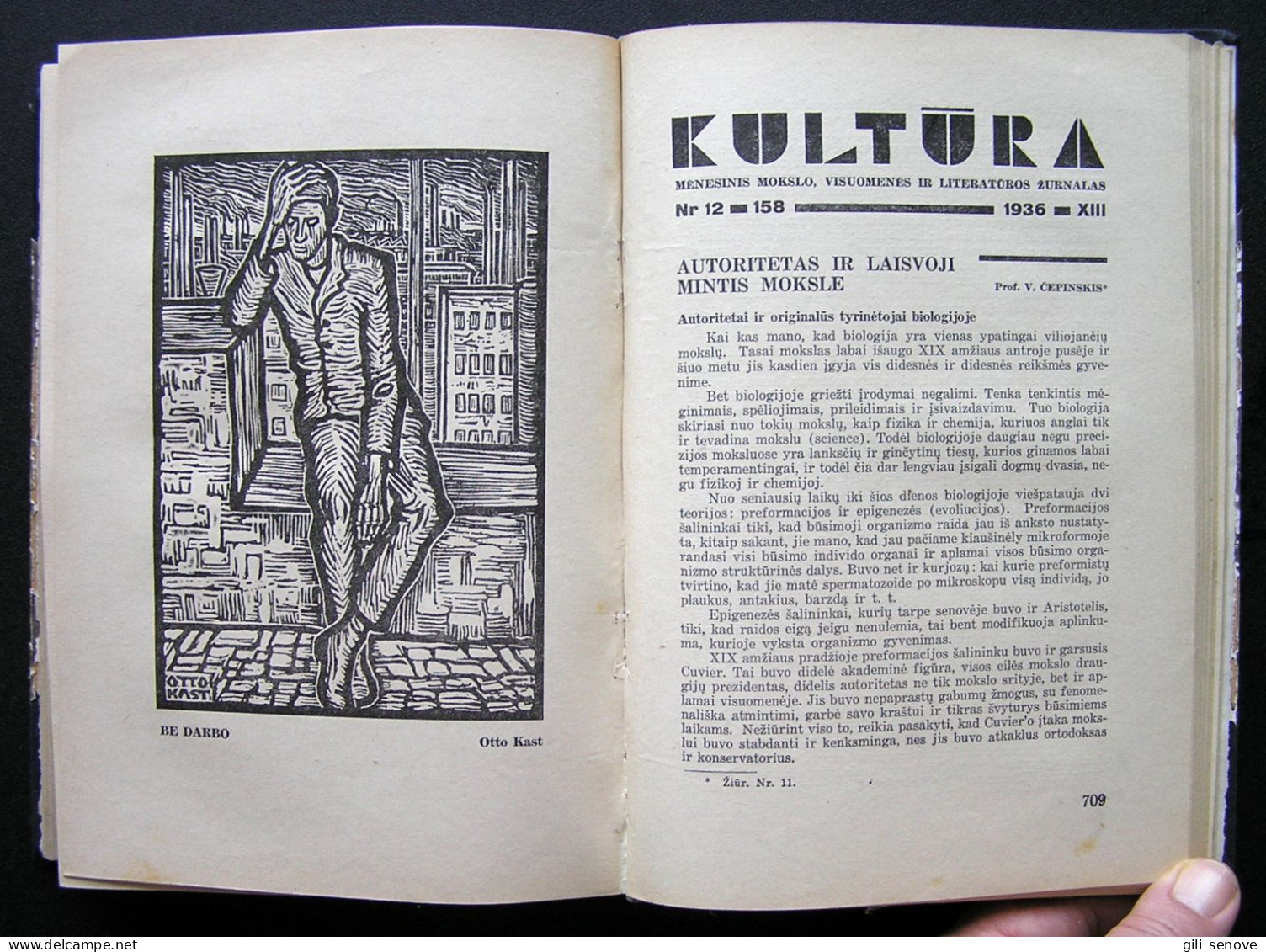 Lithuanian Magazine / Kultūra No. 1-12 1936 Complete - Allgemeine Literatur