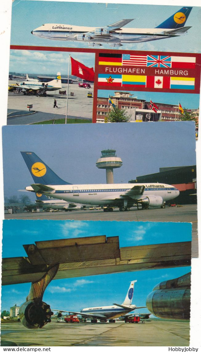 19 Planes/Airodromes: Oslo/Copenhag/Flughaf-Hamburg/Frankf./Hannov,/Stockhlm/Beirut/Michigan-Bishop/Kaflavik/Malaga/Arla