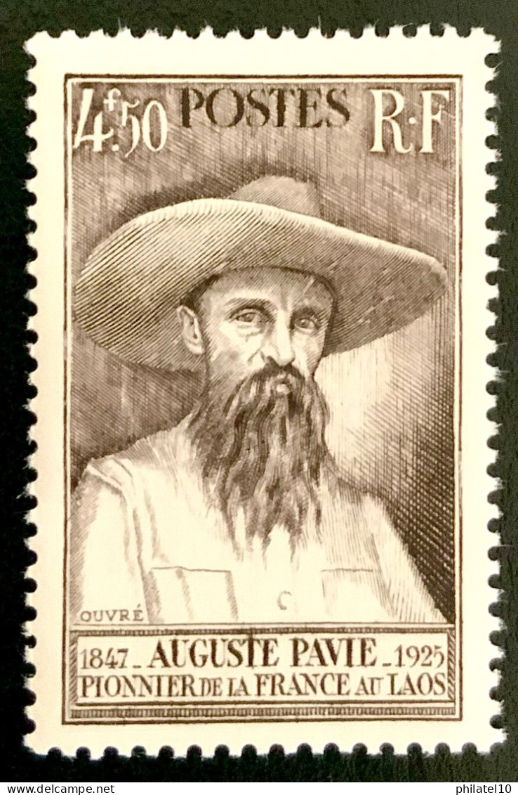 1947 FRANCE N 784 AUGUSTE PAVIE PIONNIER DE LA FRANCE AU LAOS - NEUF** - Unused Stamps