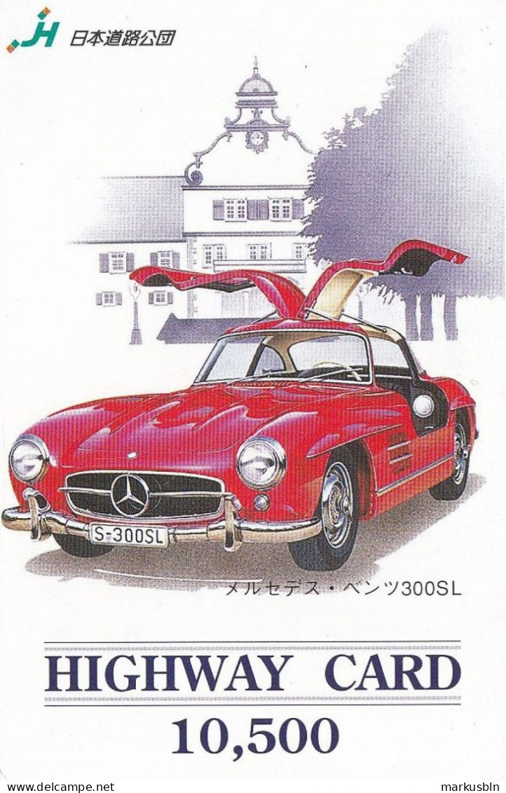 Japan Prepaid Highway Card 10500 -  Car Oldtimer Mercedes Benz 300SL - Japon