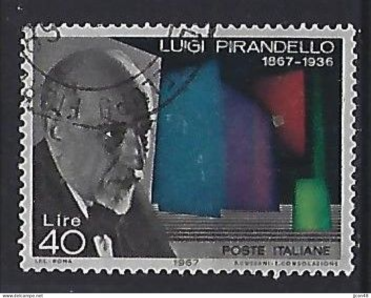 Italy 1967  Luigi Pirandello (o) Mi.1234 - 1961-70: Usati