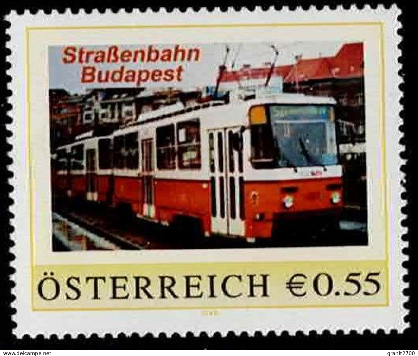 PM Straßenbahn Budapest Ex Bogen Nr. 8008818 Postfrisch - Sellos Privados