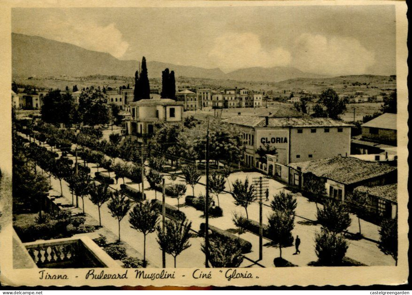 X389 Albania, Card Circuled 1937 From Tirana To Firenze Italy  (see 2 Scan) - Albanië