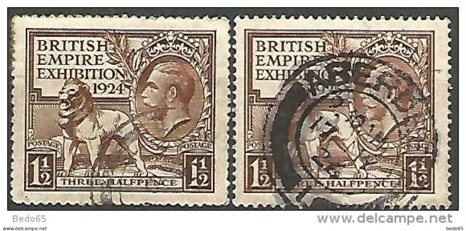 GRANDE-BRETAGNE  N° 172 ET 174 / MILLESIME 1924 ET 1925 OBL TB - Used Stamps