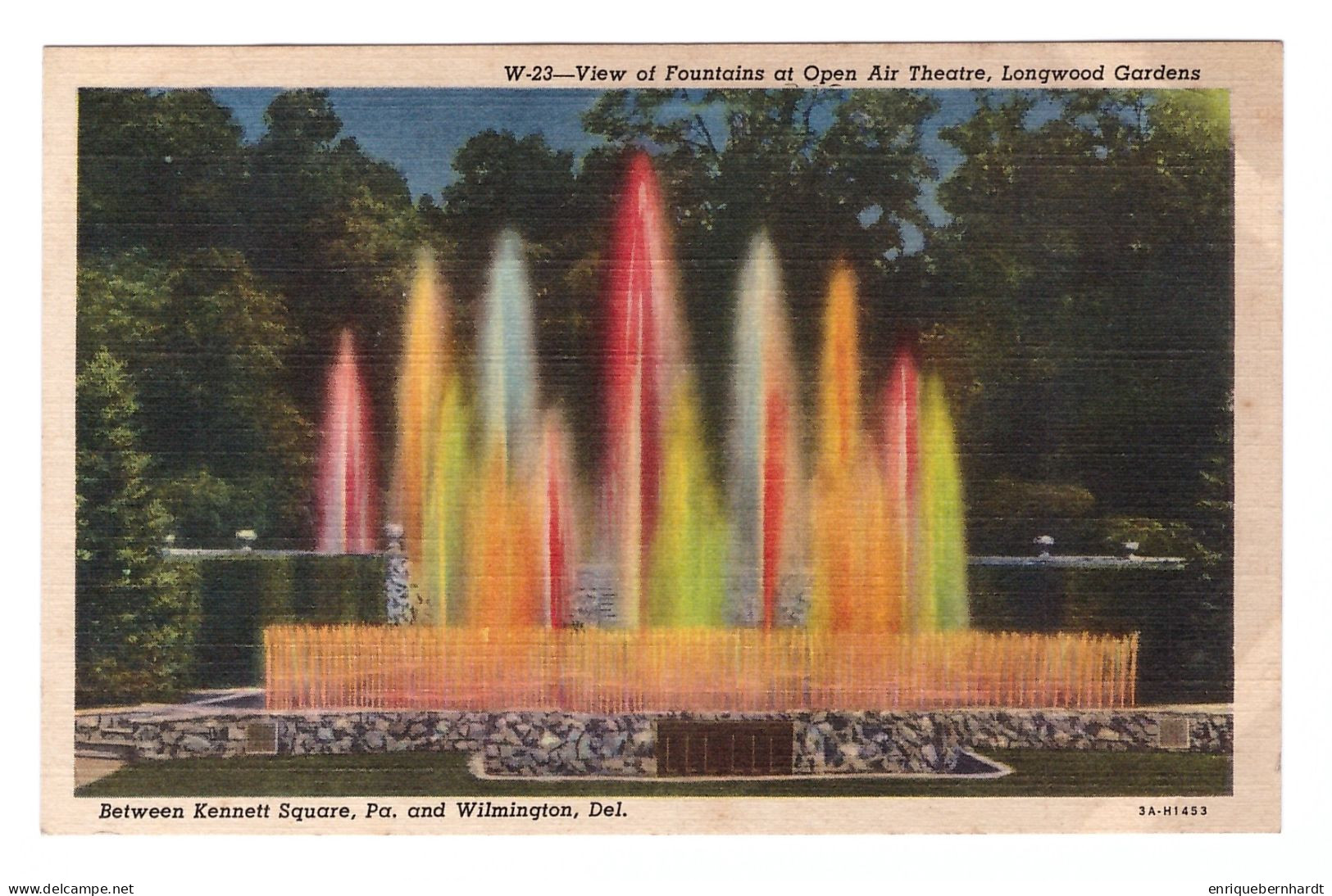 UNITED STATES // LONGWOOD GARDENS // VIEW OF FOUNTAINS AT OPEN AIR THEATRE // BETWEEN KENNET SQUARE AND WILMINGTON - Sonstige & Ohne Zuordnung