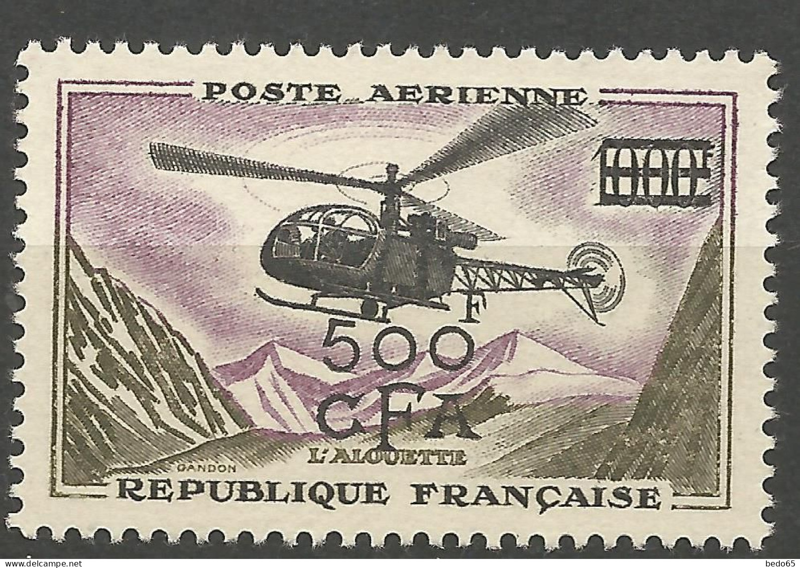 REUNION PA N° 57 NEUF** LUXE SANS CHARNIERE NI TRACE / Hingeless  / MNH - Luchtpost