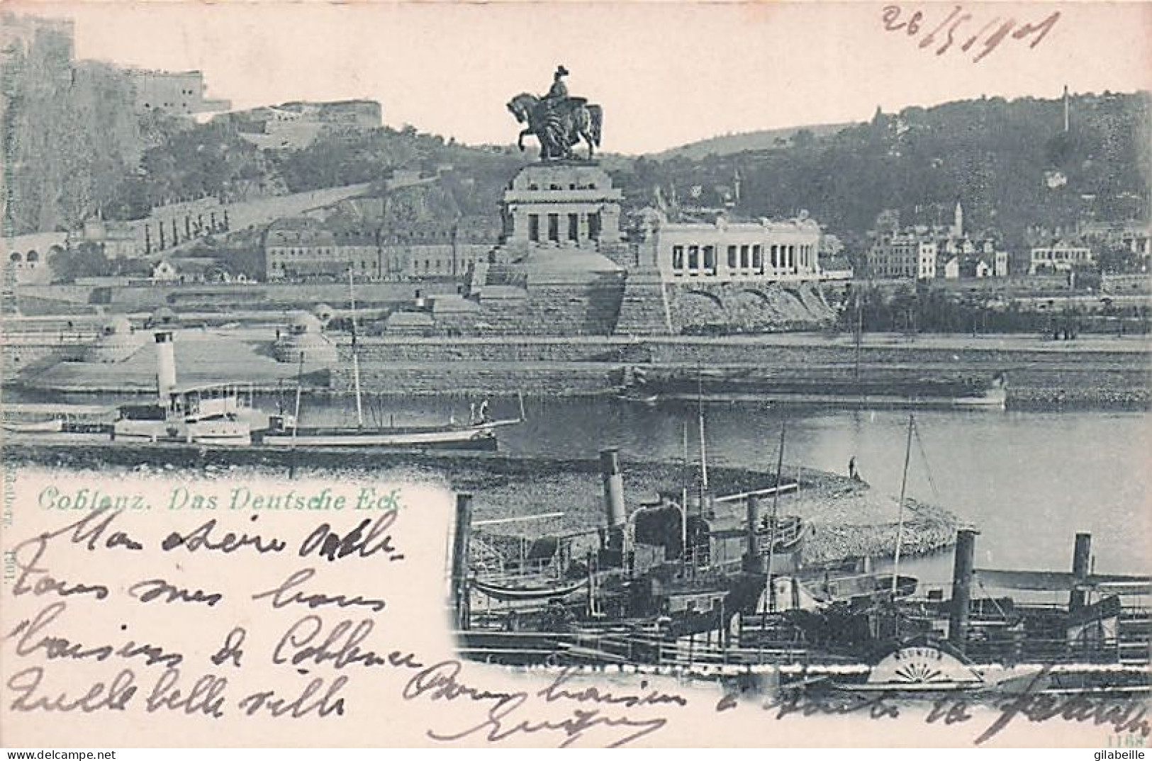 KOBLENZ - COBLANZ - Das Deutsche Eck - 1901 - Koblenz