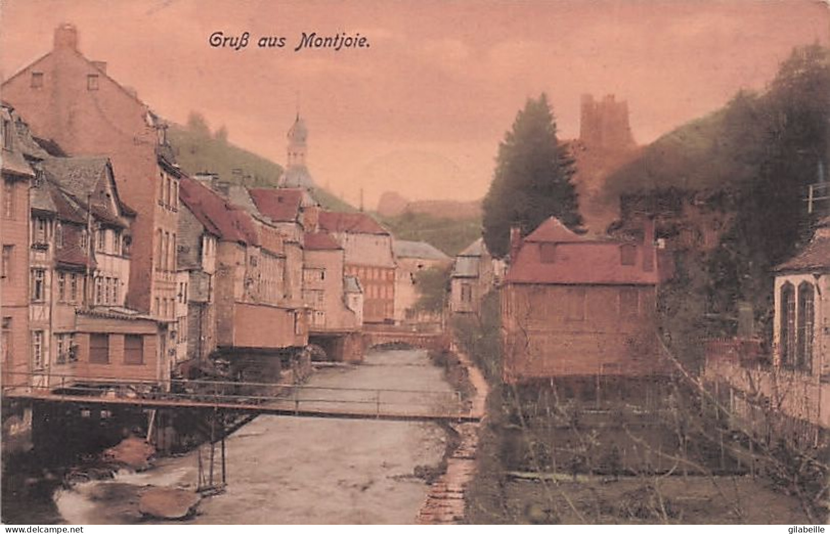 MONSCHAU - MONTJOIE - Gruss Aus Montjoie - 1908 - Monschau