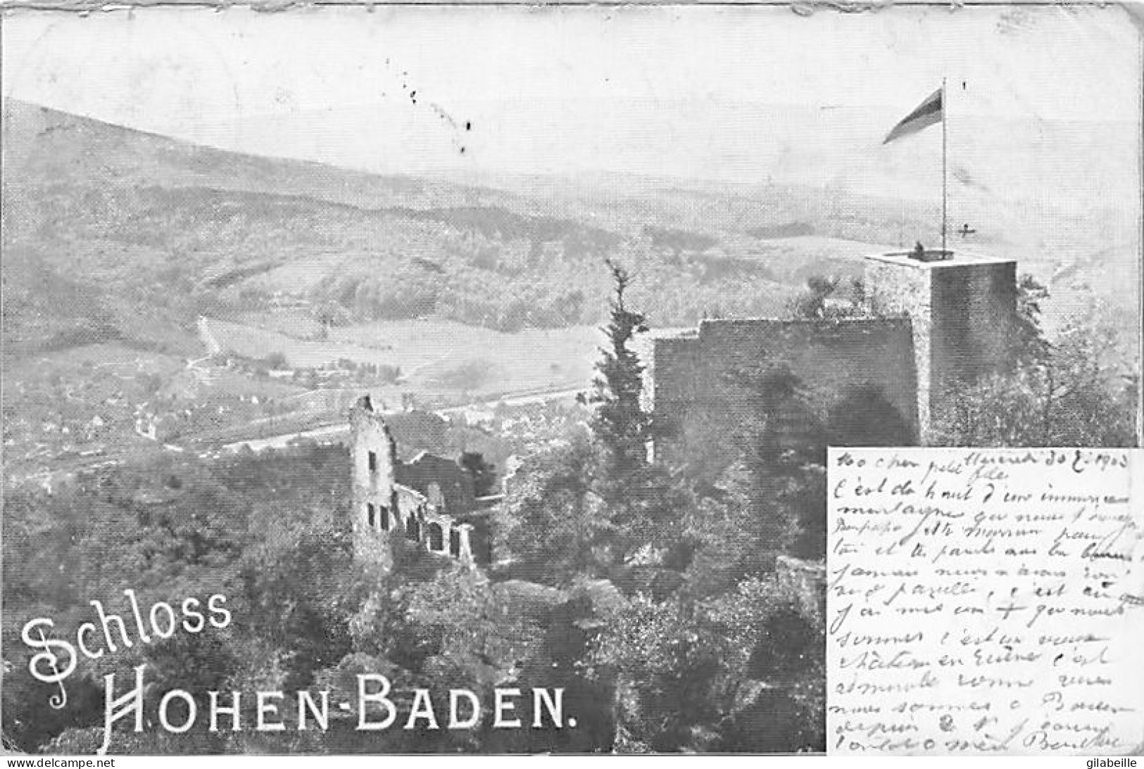 Schloss HOHEN BADEN -  1903 - Baden-Baden