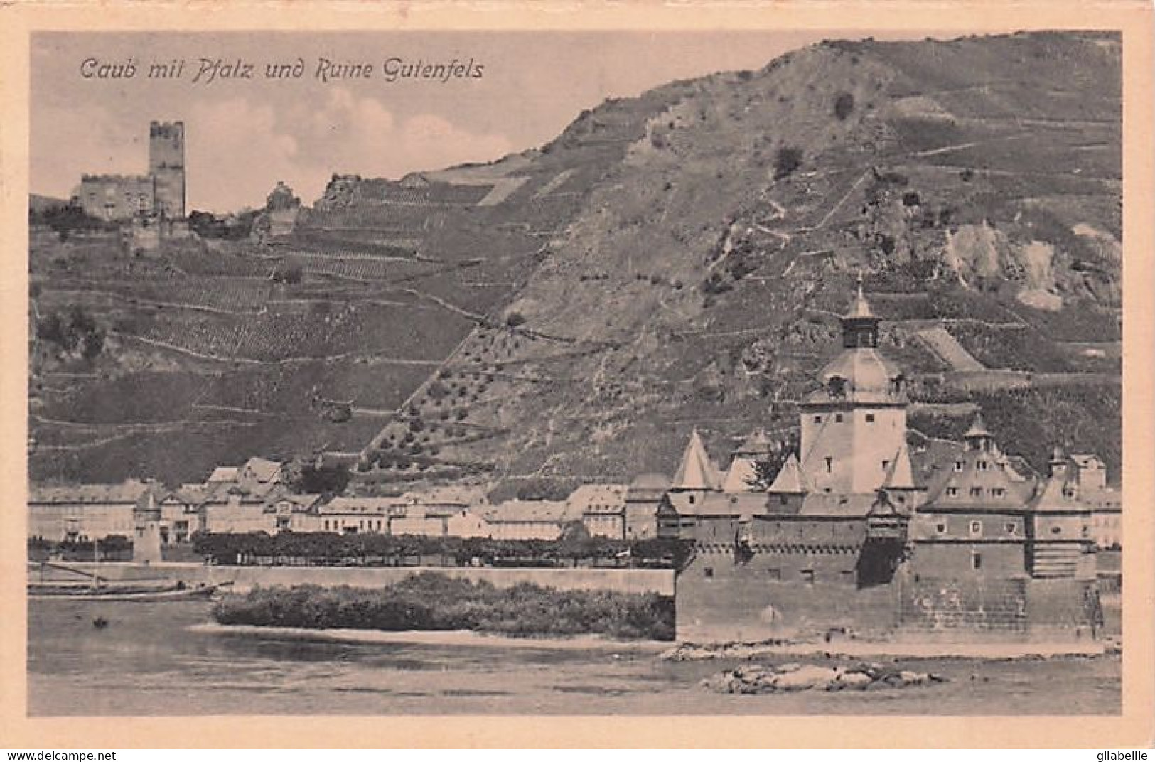 KAUB - Caub Mit Platz Und Ruine Gutenfels - Rüdesheim A. Rh.