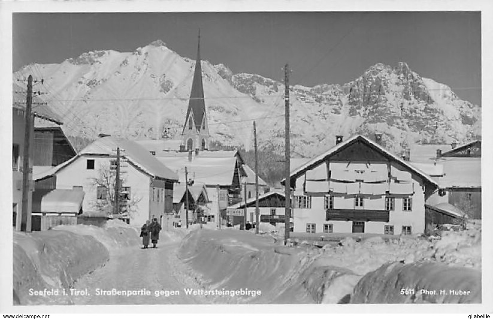 SEEFELD I T  Tirol - Strassenpartie Gegen Wettarsteingebirge - Seefeld
