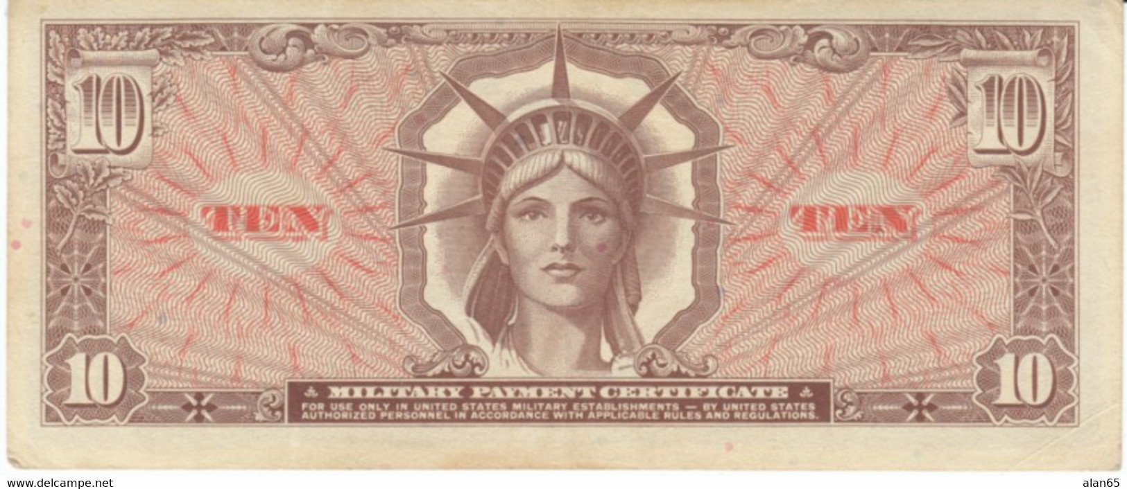 USA #M63, 10 Dollars 1965-68 Issue, Series 641 Military Payment Certificate - 1965-1968 - Serie 641