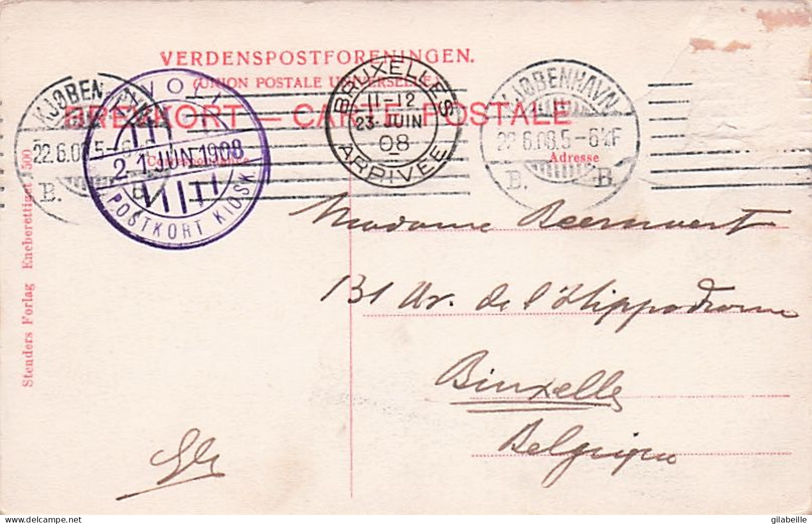 COPENHAGUE - KOBENHAVN - Tivolis Indgang - 1908 - Dänemark