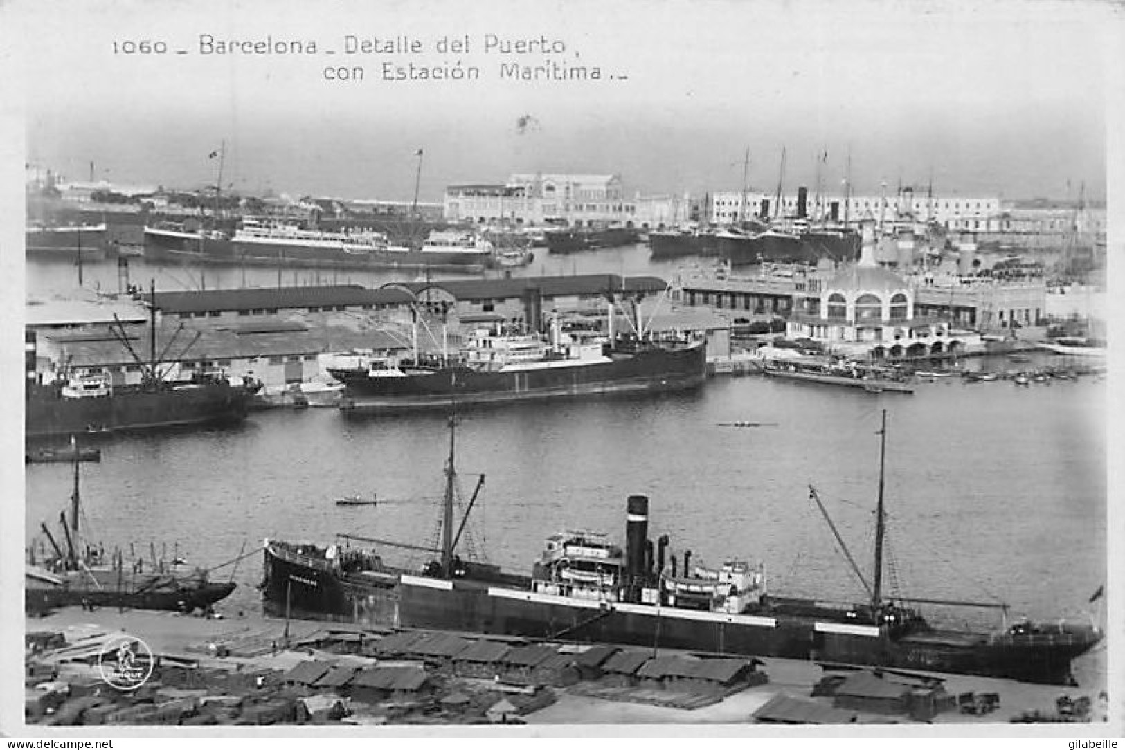 Cataluña  - BARCELONA - Detalle Del Puerto Con Estacion Maritima - Barcelona