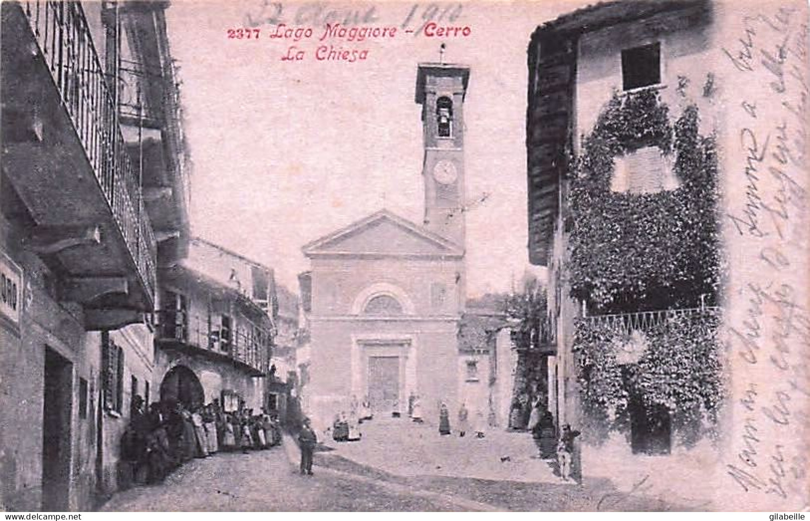 Lago Maggiore - CERRO - La Chiesa - 1910 - Verbania