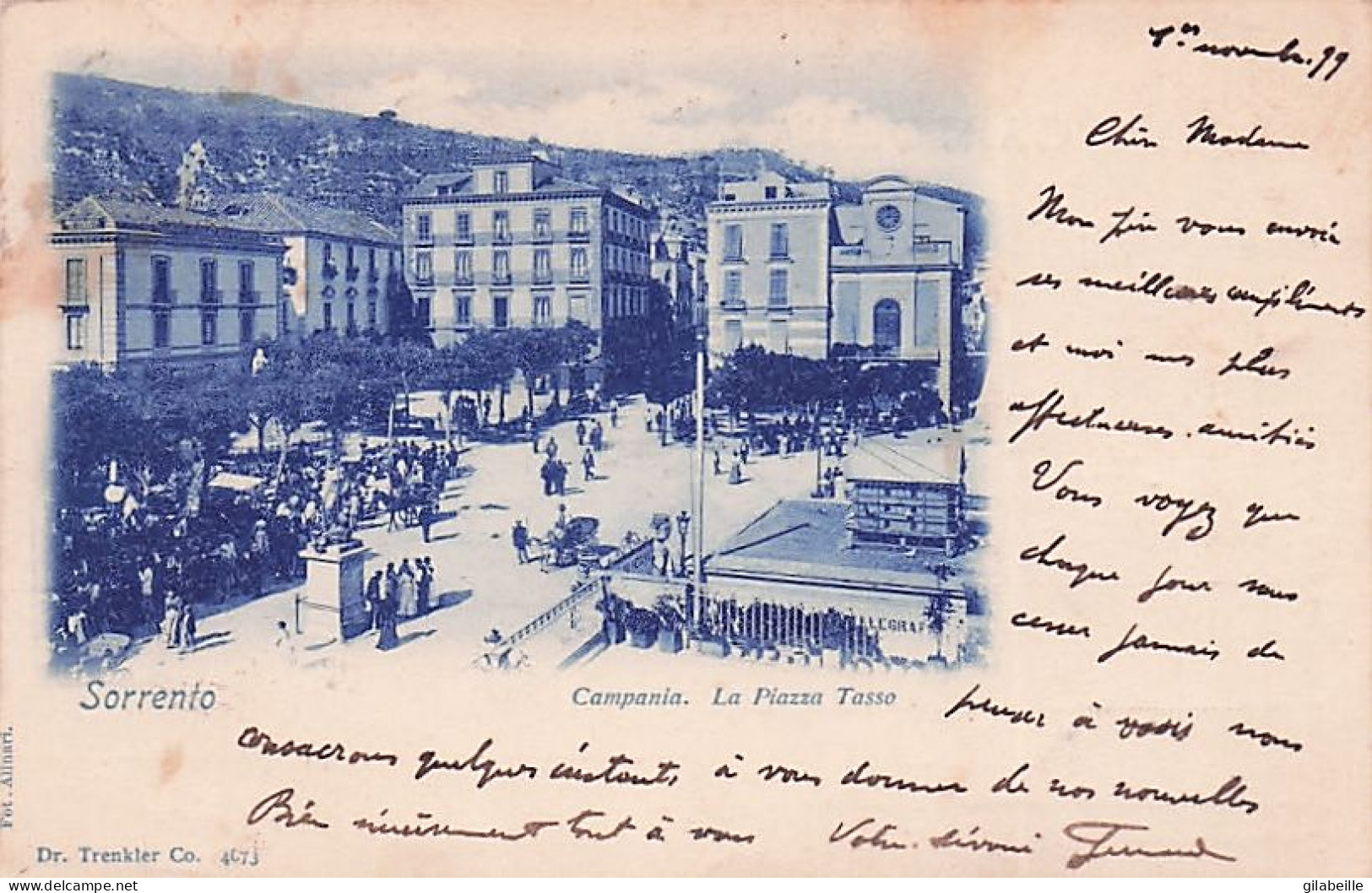 SORRENTO - La Piazza Tasso - 1899 - Napoli (Neapel)