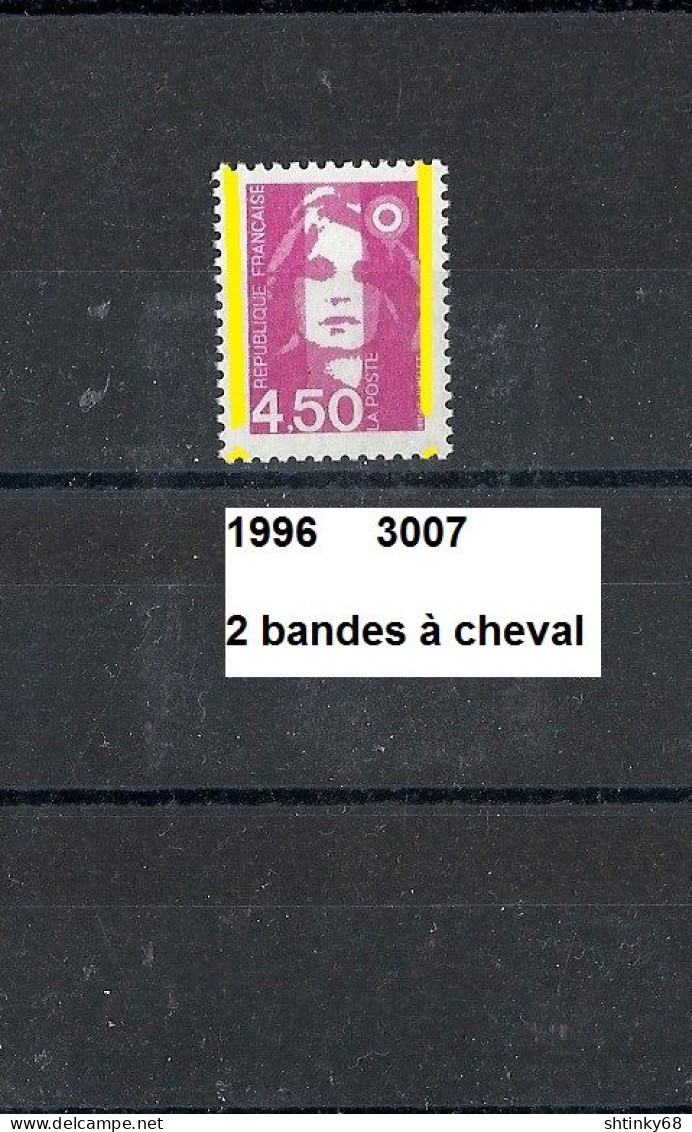 Variété De 1996 Neuf**  Y&T N° 3007 Avec 2 Bandes à Cheval - Unused Stamps