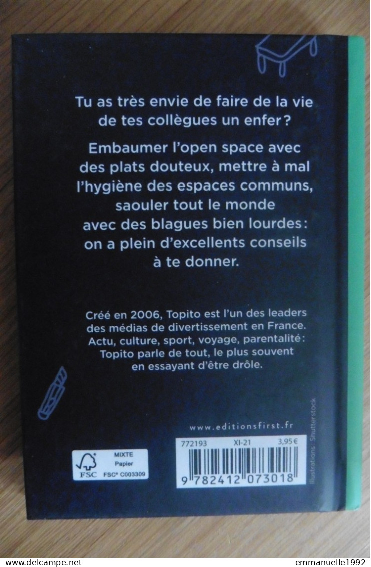 Livre Humour 100 Idées Pour Foutre La Merde Au Bureau By Topito 2021 First Editions - Humour