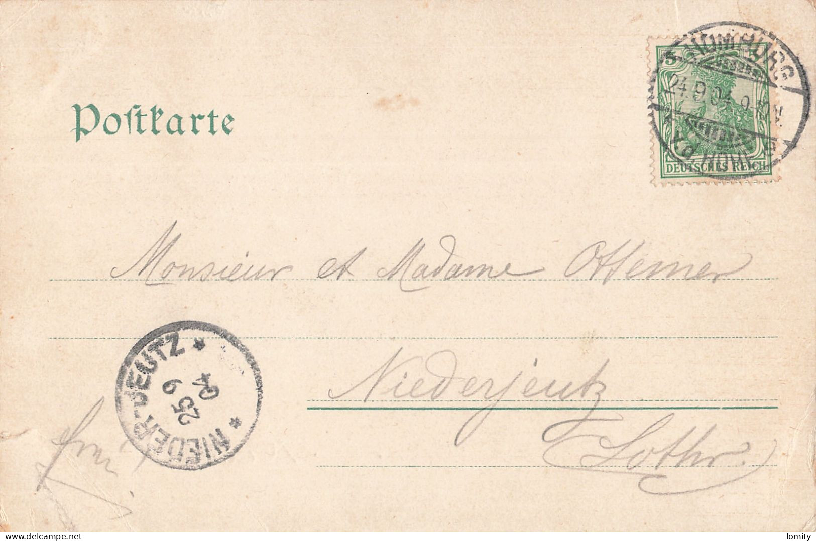 Allemagne Homburg V. D. Hohe Kurhaus CPA Timbre Reich Cachet 1904 - Bad Homburg