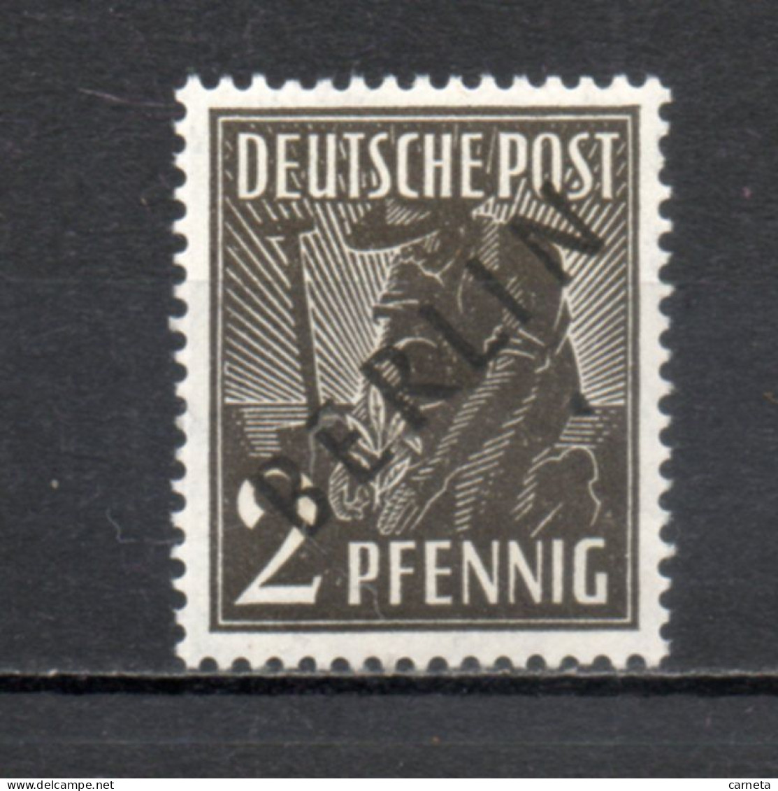 ALLEMAGNE BERLIN    N° 1  NEUF SANS CHARNIERE   COTE 1.50€   ZONES AAS SURCHARGE NOIRE BERLIN - Unused Stamps