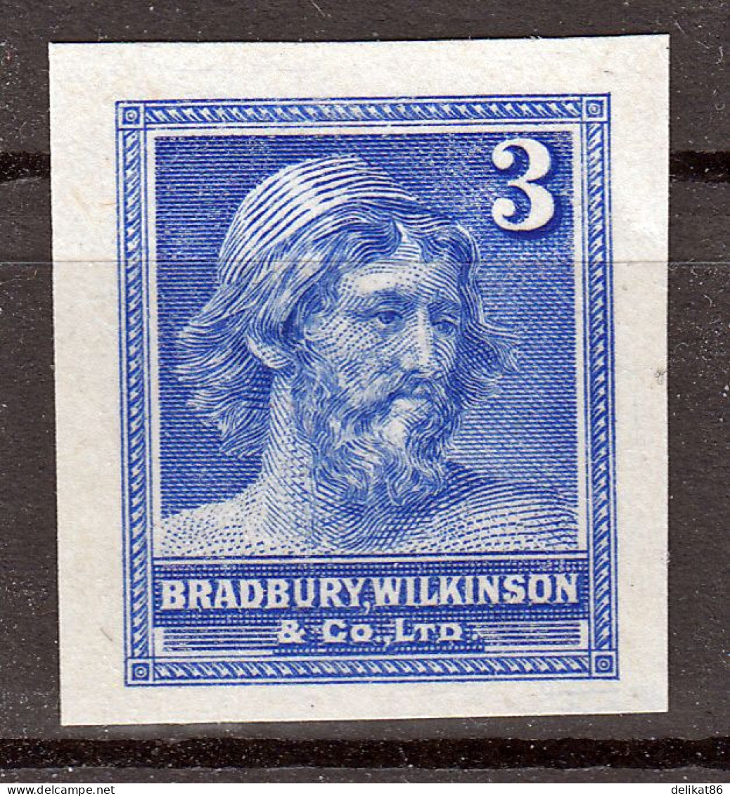 Probedruck, Test-Stamp, Bradbury Wilkinson & Co Ltd - Essais & Réimpressions