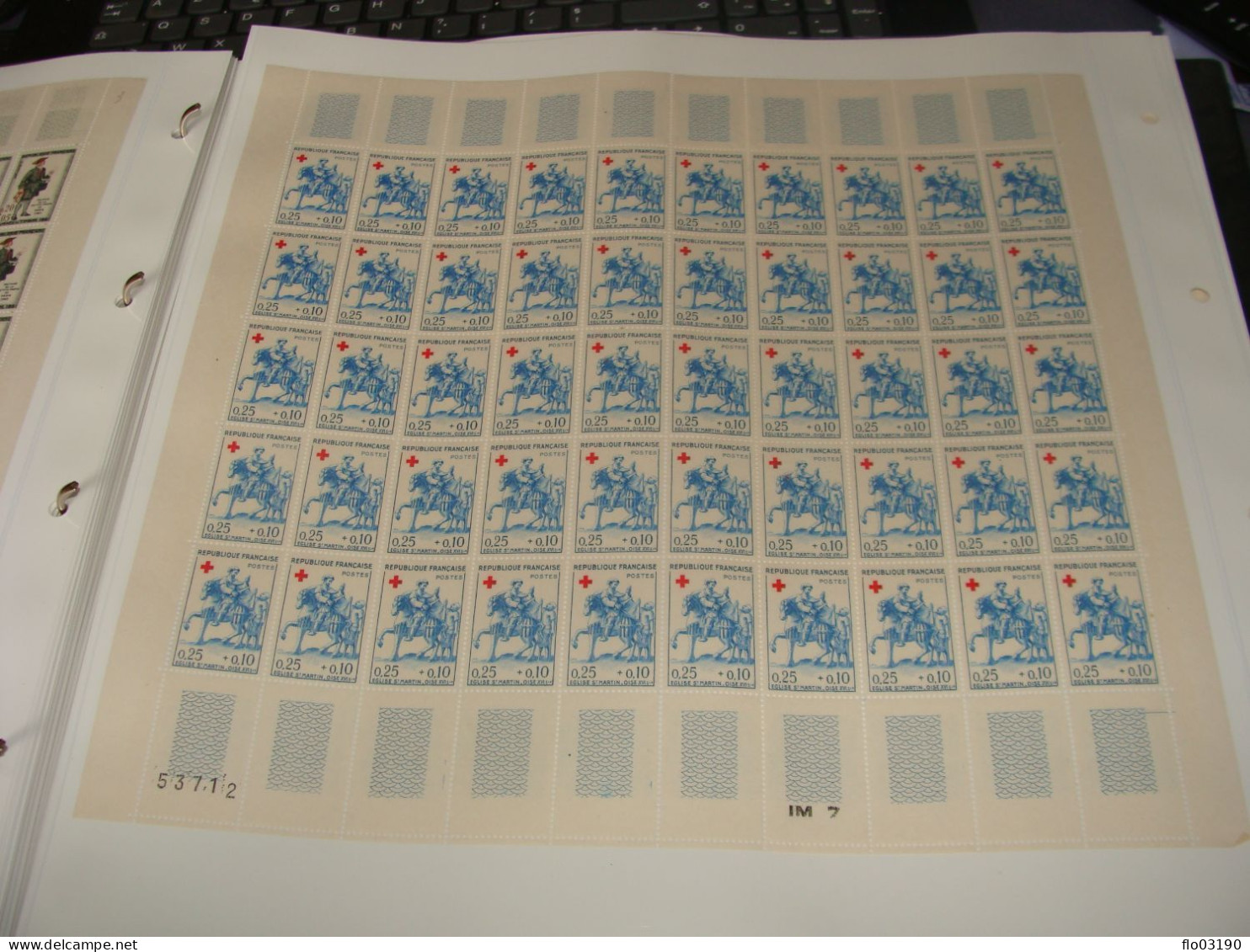 N° 1279 En Feuille De 50 Timbres Entières Neuves - Ganze Bögen