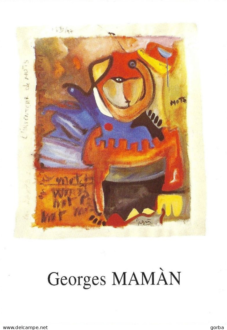 *CPM - Peinture De Georges MAMAN - Invitation Galerie Vekava à PARIS (75) - Expositions
