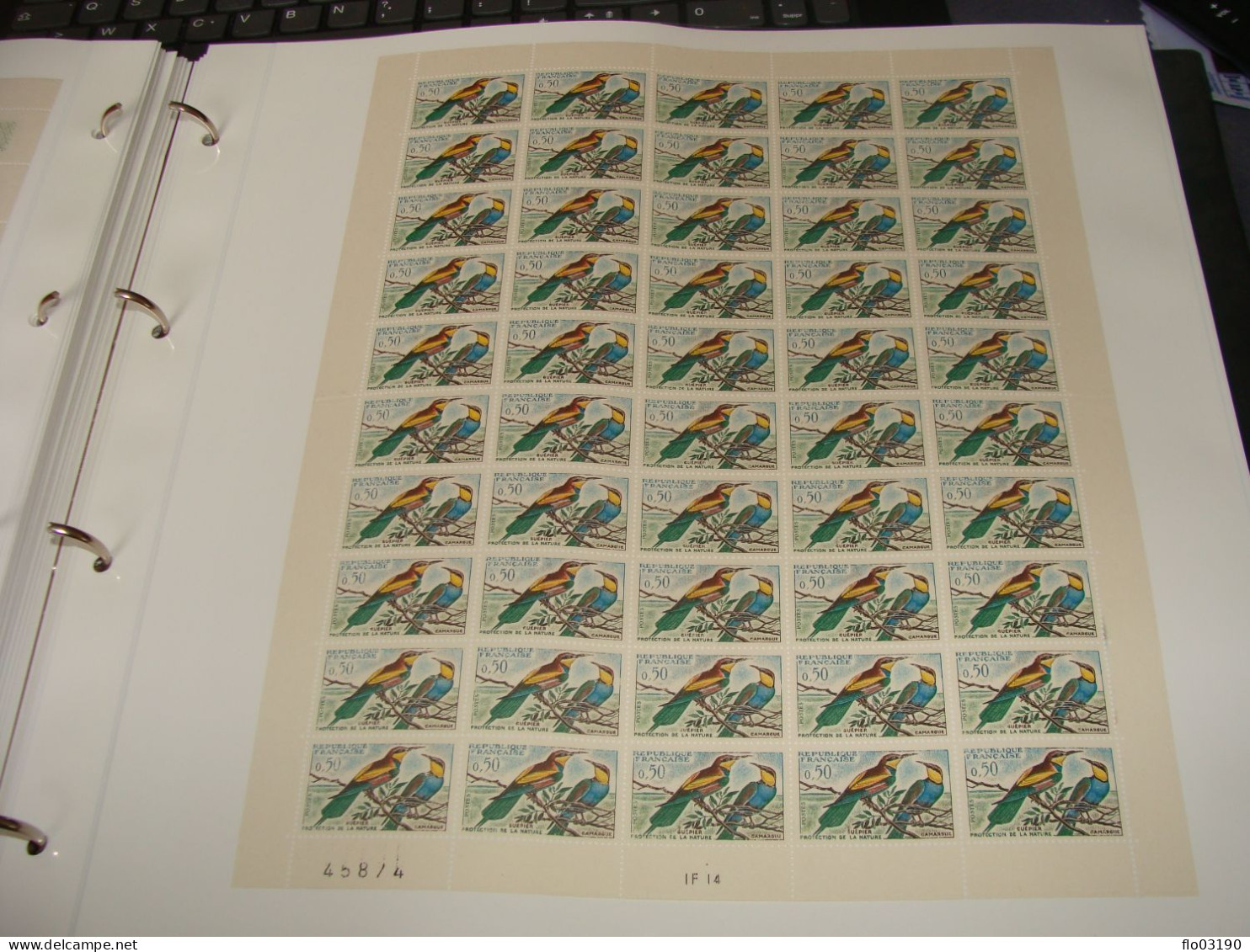 N° 1276 En Feuille De 50 Timbres Entières Neuves - Volledige Vellen