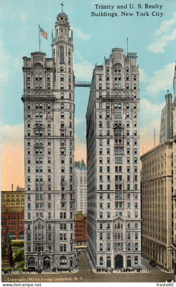 New York City - Trinity And U.S Realty Buildings - Otros Monumentos Y Edificios