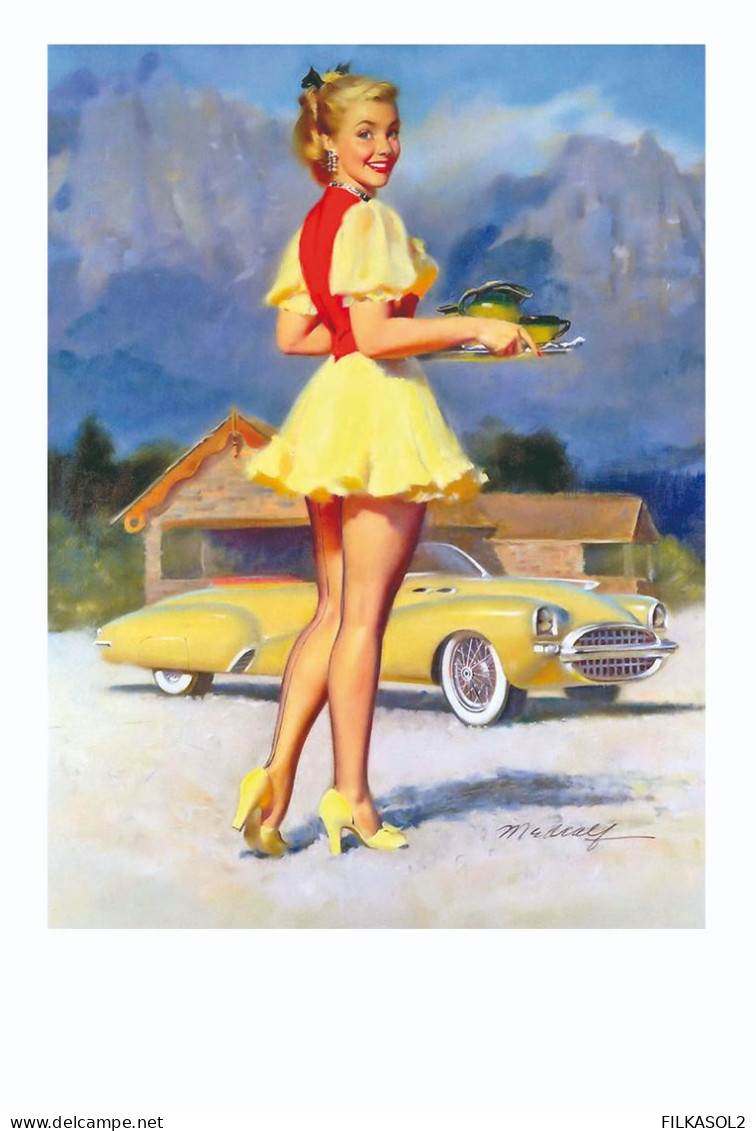 Bill Medcalf Pin Up Postcard Collection - Size 15x10 Cm. Aprox. - Pin-Ups