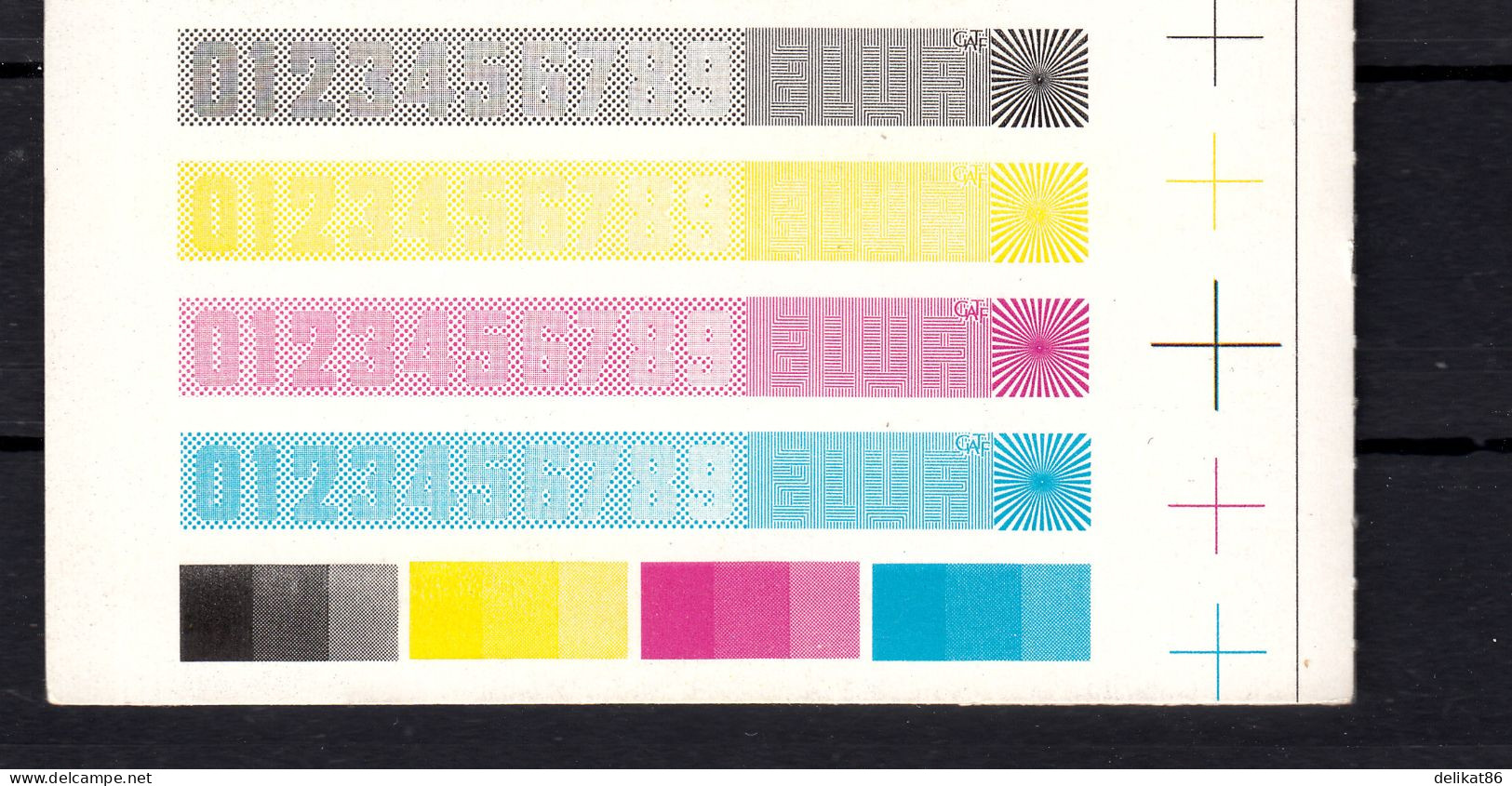 Daffodil Test Booklet, Test Stamp, Specimen TDB 41 Probedruck 1990 - Proofs, Essays & Specimens