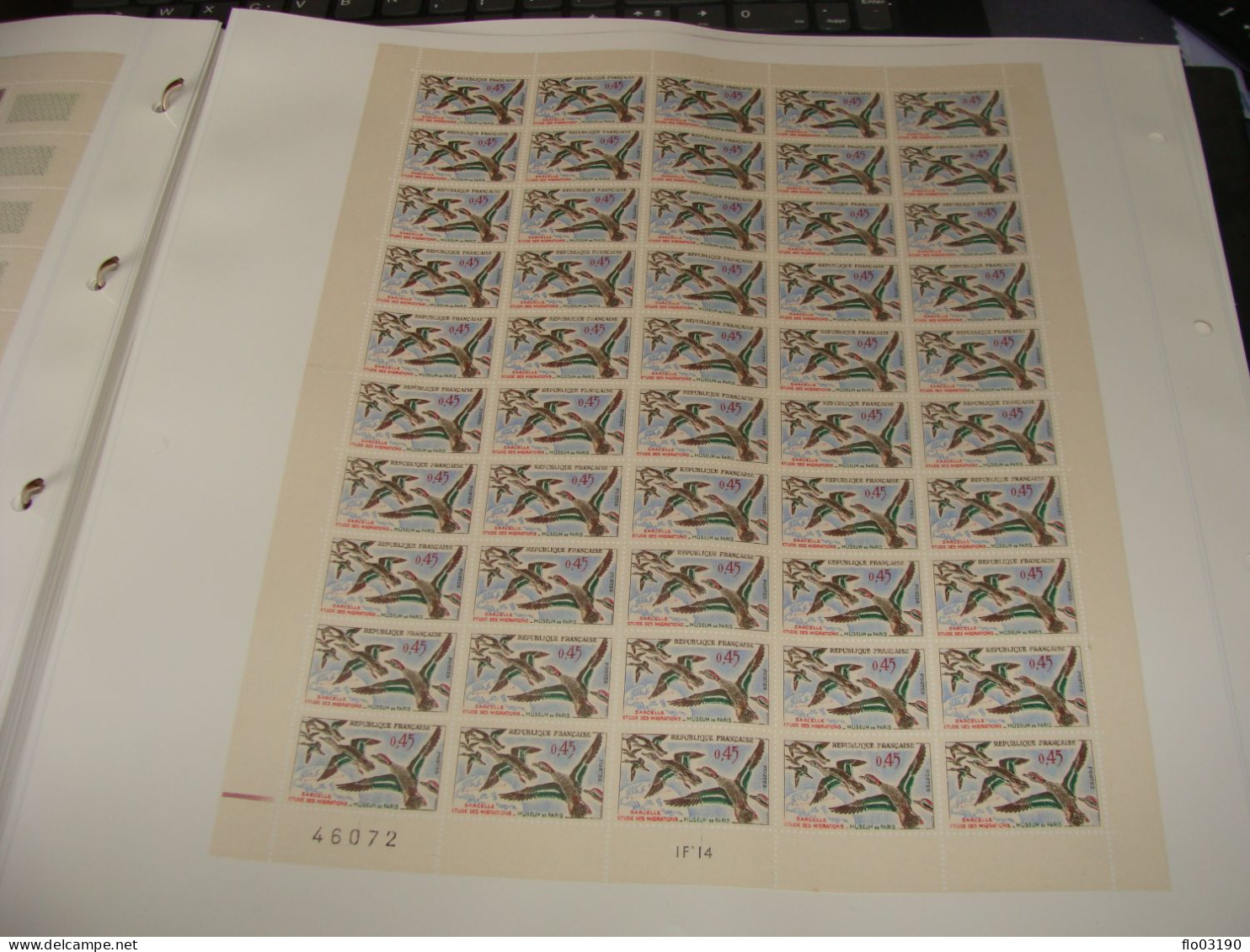 N° 1275 En Feuille De 50 Timbres Entières Neuves - Feuilles Complètes