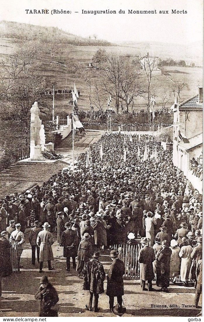 *CPA - 69 TARARE Inauguration Du Monument Aux Morts - Très Animée - Belle Carte Pas Courante - Tarare