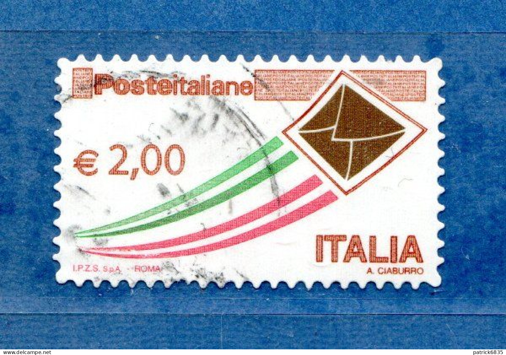 Italia ° -  2009 -  Posta Italiana, €  2,00.  Unif. 3157. - 2001-10: Usados