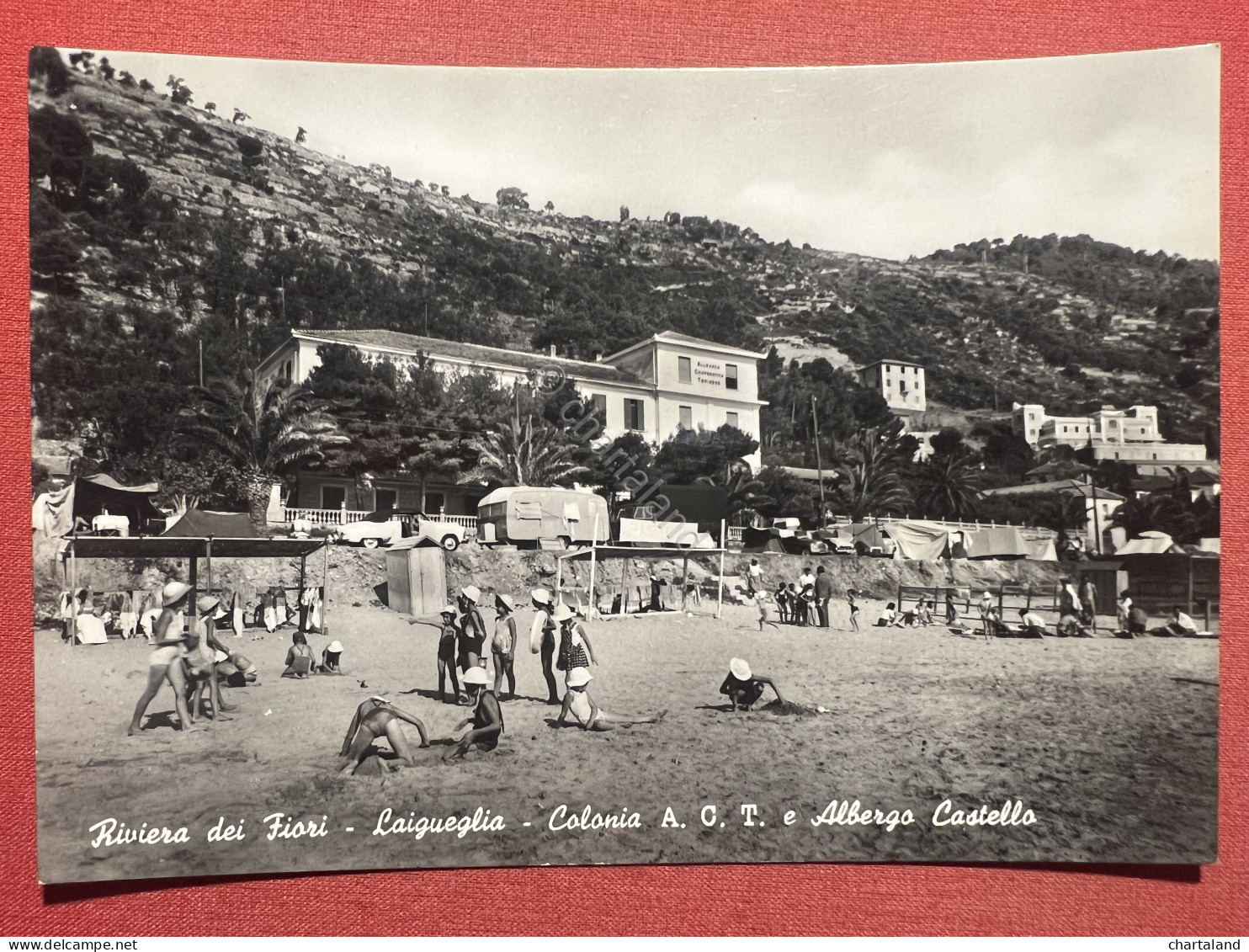 Cartolina - Laigueglia ( Savona ) - Riviera Dei Fiori - Colonia A.C.T. - 1956 - Savona
