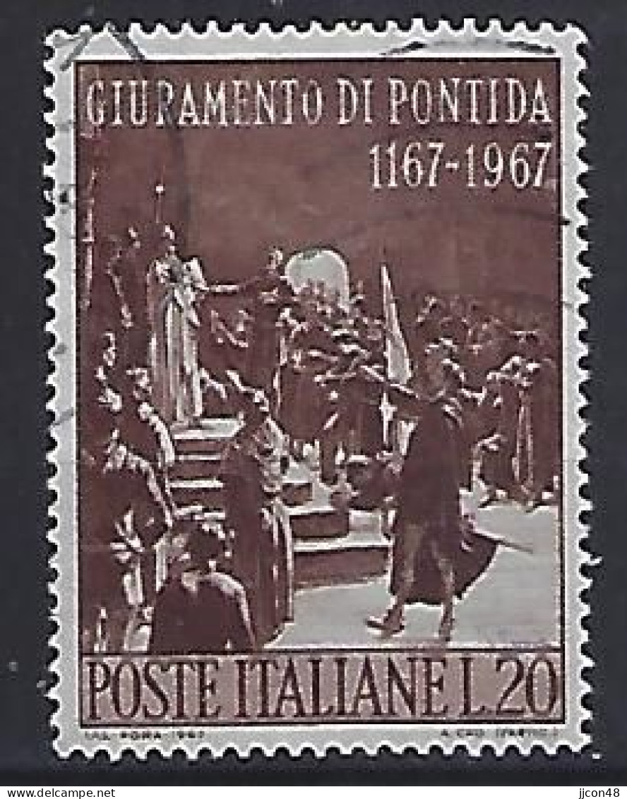 Italy 1967  800 Jahre Schwur Zu Pontida (o) Mi.1242 - 1961-70: Used