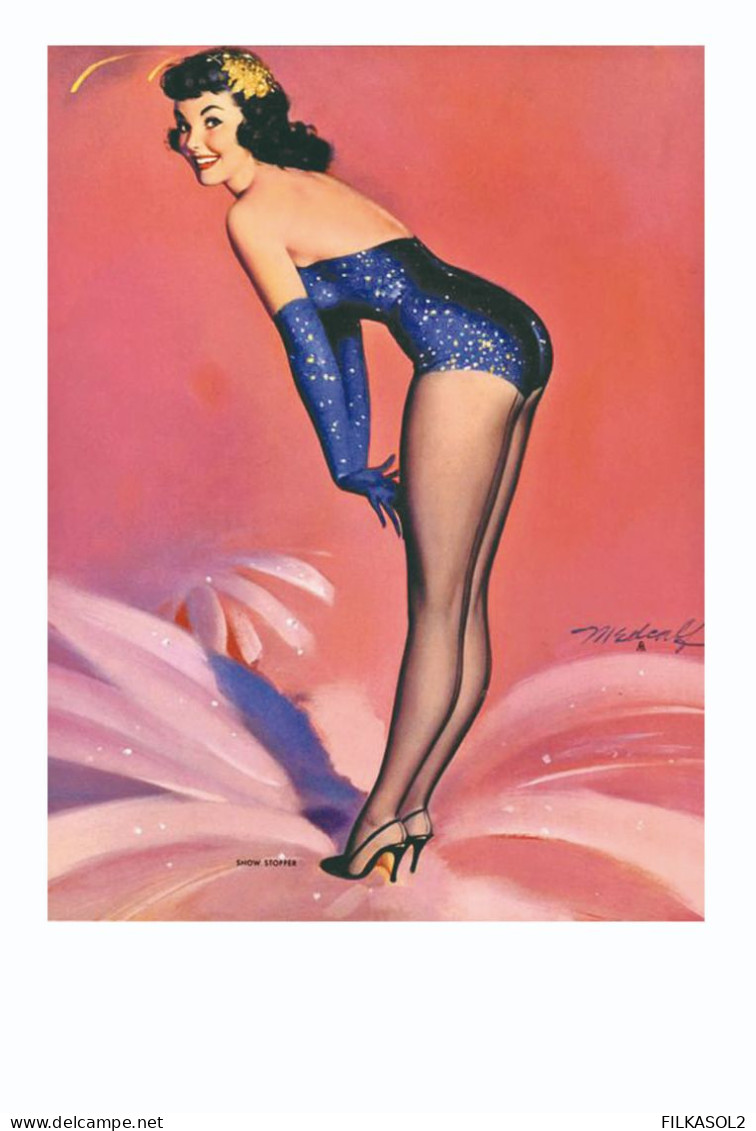 Bill Medcalf Pin Up Postcard Collection - Size 15x10 Cm. Aprox. - Pin-Ups