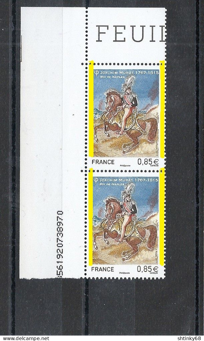 Variété De 2017 Neuf** Y&T N° 5157 Avec 2 Bandes à Cheval Tenant à Décalées - Unused Stamps