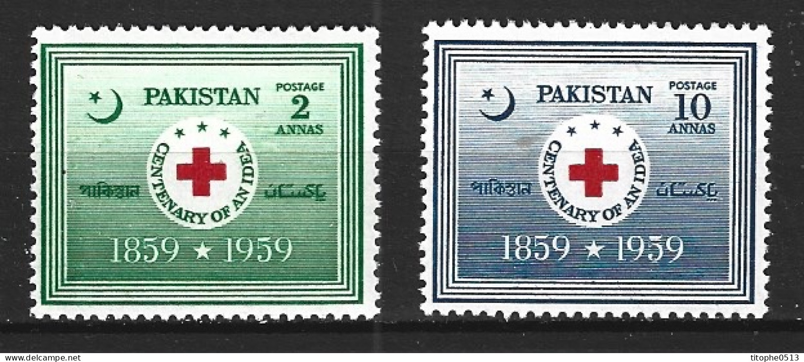 PAKISTAN. N°105-6 De 1959. Croix-Rouge. - Rode Kruis