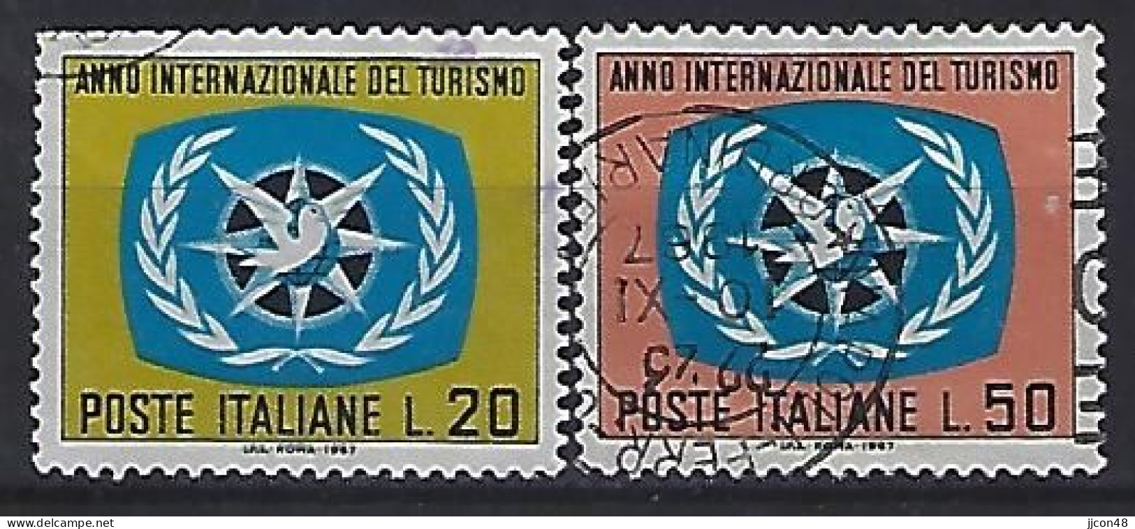Italy 1967  Jahr Des Tourismus (o) Mi.1243-1244 - 1961-70: Gebraucht