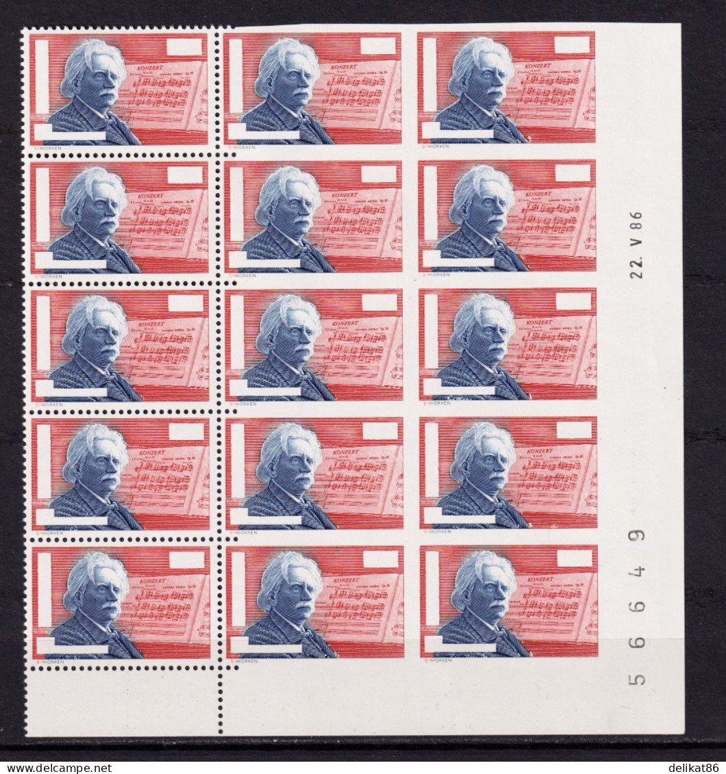 Test Booklet, Test Stamp, Specimen, Pureba Edvard Grieg 1986 - Ensayos & Reimpresiones