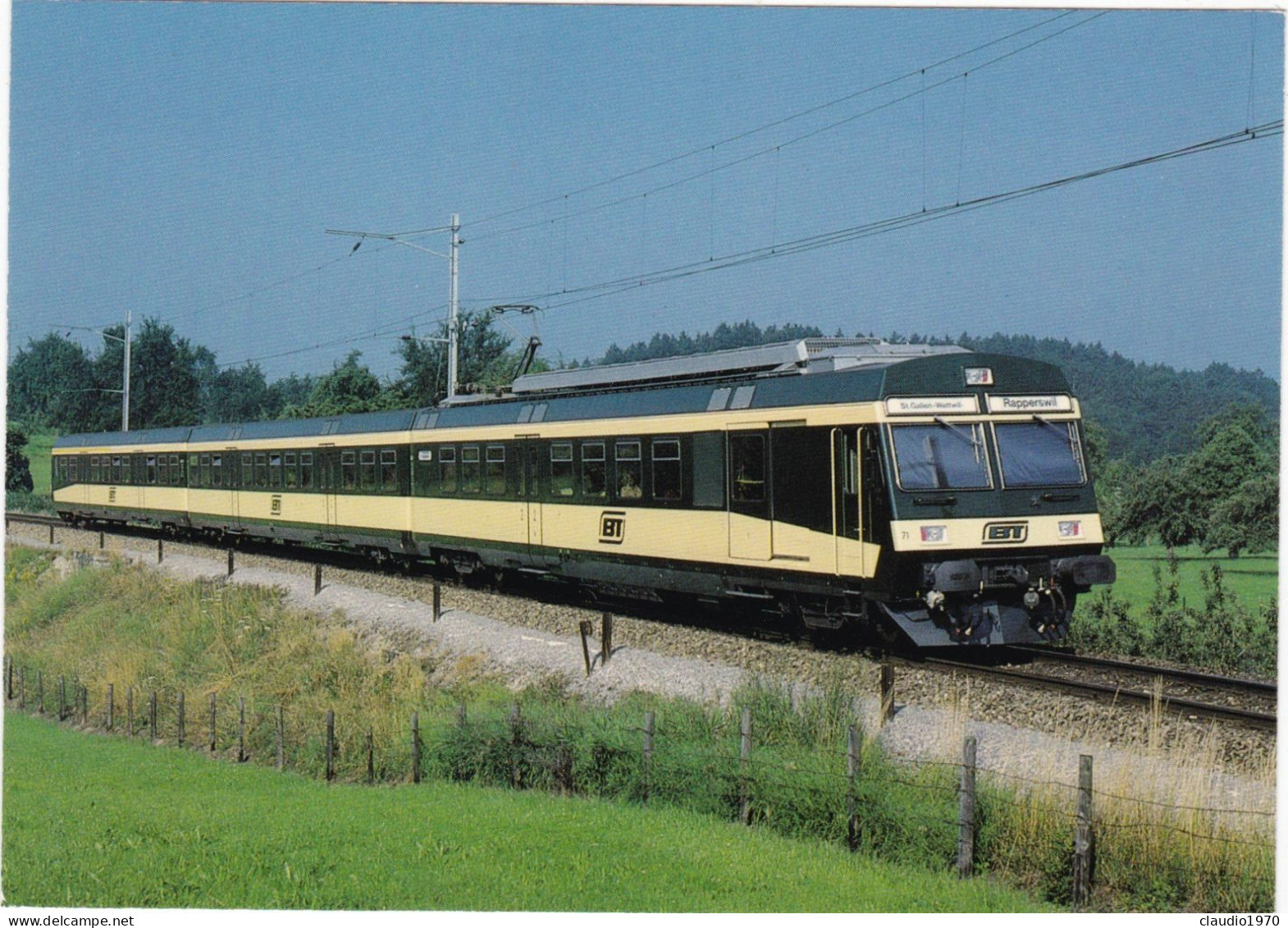 TEMATICA - SVIZZERA -  CARTOLINA - FERROVIA - - Other & Unclassified