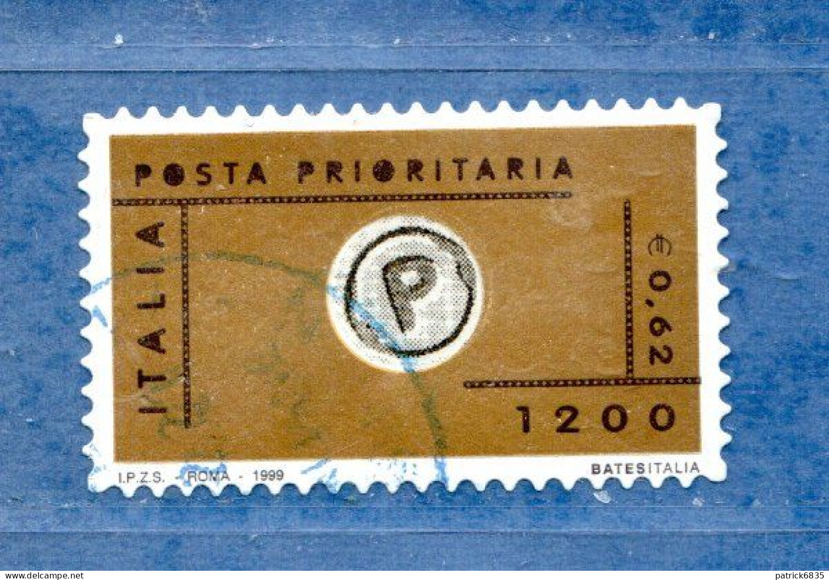 Italia° - 1999 -  POSTA PRIORITARIA. 1^ Emissione, Unif. 2455B.  Usato - 1991-00: Afgestempeld